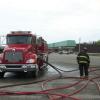 Tanker at training burn on Broadway