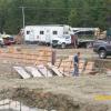 Putting up forms to pour the footing - September 26, 2008